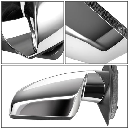 RETROVISOR MIRROR - OEM - 10-17 GMC TERRAIN - POWERED - HEATED - FOLDING - CHROME COVER - LEFT