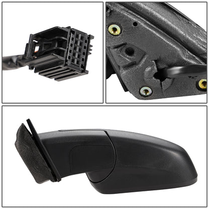 RETROVISOR MIRROR - OEM - 10-17 GMC TERRAIN - POWERED - HEATED - W/ BLIND SPOT GLASS - FOLDING - CHROME - LEFT