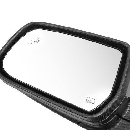 RETROVISOR MIRROR - OE STYLE - CHEVROLET EQUINOX 16-17 - GMC TERRAIN 16-17 - WITH POWER WITH HEATED GLASS WITH BLIND SPOT - DRIVER SIDE - PAINT TO MATCH - BLACK