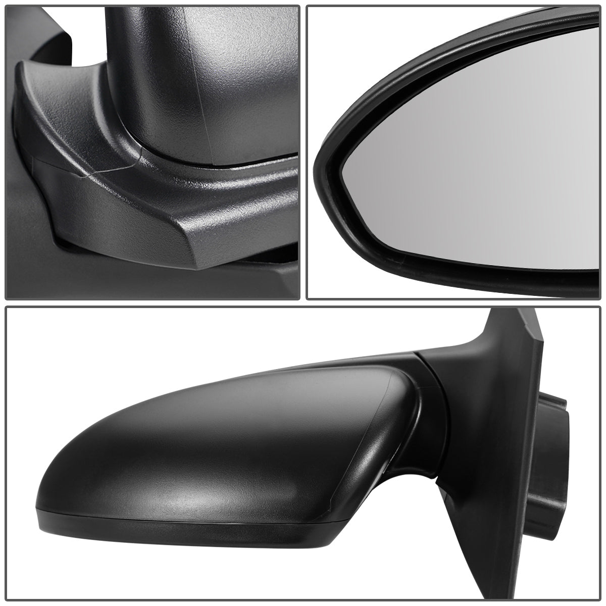 RETROVISOR MIRROR - OEM - 11-15 CHEVY CRUZE - POWERED - FOLDING - TEXTURED - BLACK - LEFT