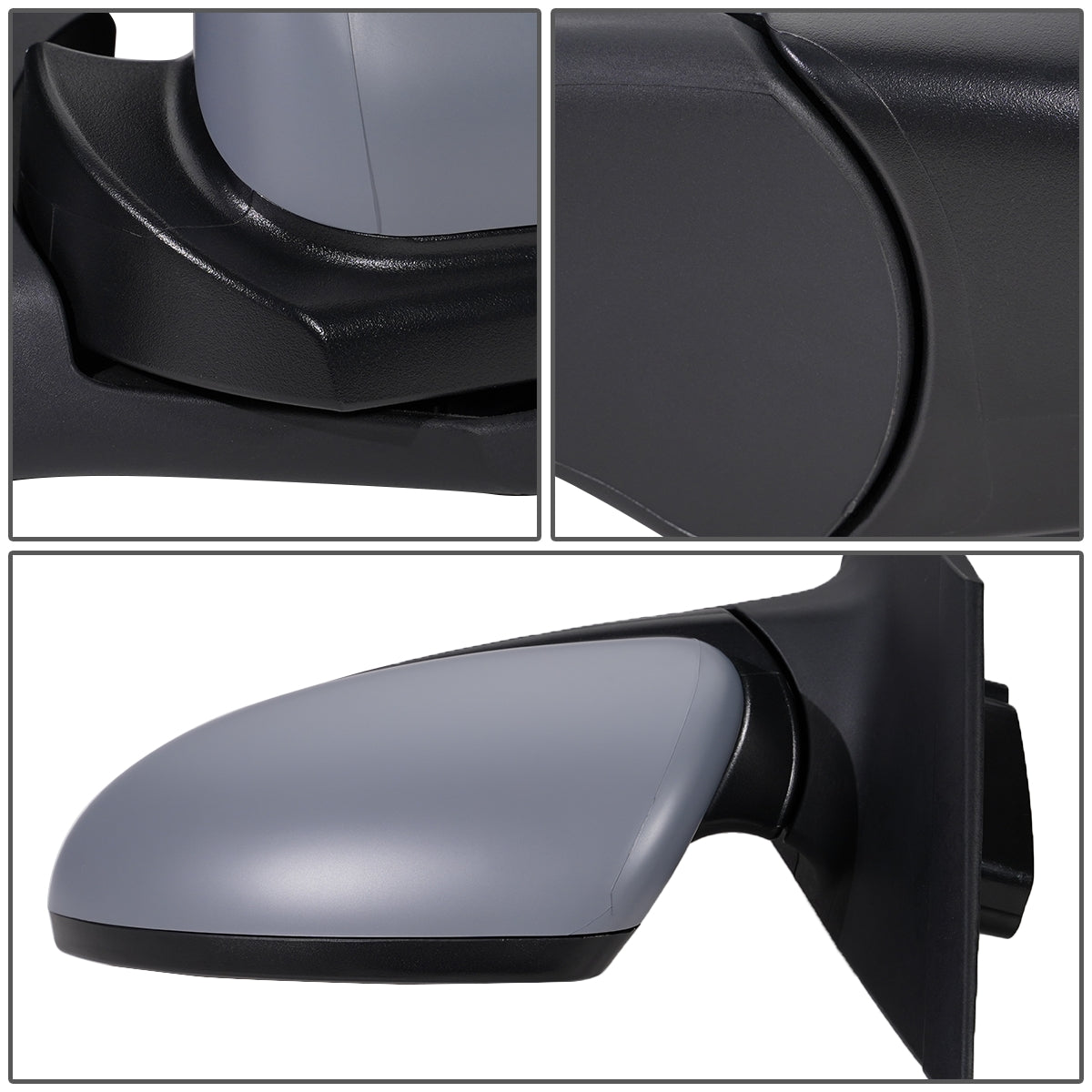 RETROVISOR MIRROR - OEM - 11-15 CHEVY CRUZE - POWERED - HEATER - W/ BSD - FOLDING - PRIMED GRAY - LEFT