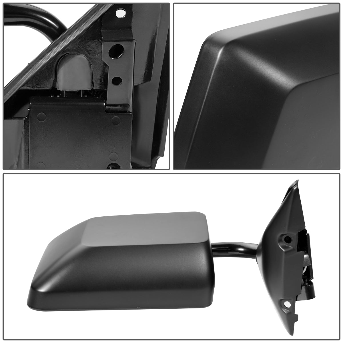 RETROVISOR MIRROR - OEM - 82-93 CHEVY C10, SONOMA, JIMMY - MANUAL - TEXTURED - BLACK - RIGHT