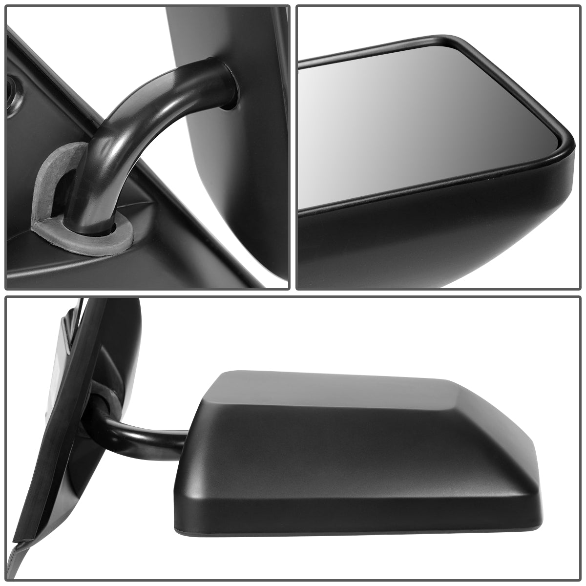 RETROVISOR MIRROR - OEM - 82-93 CHEVY C10, SONOMA, JIMMY - MANUAL - TEXTURED - BLACK - RIGHT