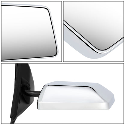 RETROVISOR MIRROR - OEM - 83-90 CHEVY S10 BLAZER / 82-90 CHEVY S10 PICKUP / 83-90 GMC S15 JIMMY / 82-93 GMC S15 PICKUP - MANUAL - CHROME - RIGHT