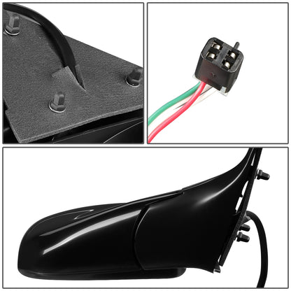 RETROVISOR MIRROR - OEM - 94-97 CHEVY BLAZER / 94-97 CHEVY S10 PICKUP / 94-97 GMC JIMMY / 94-97 GMC SONOMA / 96-97 ISUZU HOMBRE / 96-97 OLDSMOBILE BRAVADA - GLOSSY - BLACK - RIGHT