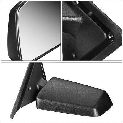 RETROVISOR MIRROR - OEM - 85-94 CHEVY S10 BLAZER / 85-93 CHEVY S10 PICKUP / 85-91 GMC S15 JIMMY / 85-90 GMC S15 PICKUP / 91-93 GMC SONOMA / 91-94 OLDSMOBILE BRAVADA - MANUAL - TEXTURED - BLACK - RIGHT