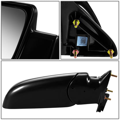 RETROVISOR MIRROR - OEM - 81-91 CHEVY TAHOE, SUBURBAN - MANUAL - BLACK MATERIAL - RIGHT
