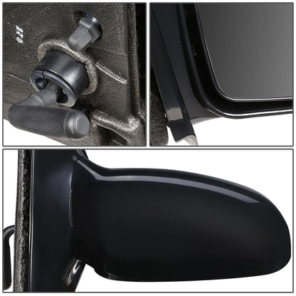 RETROVISOR MIRROR - OEM - 95-05 CHEVY CAVALIER COUPE / 95-05 PONTIAC SUNFIRE COUPE - MANUAL - PAINTABLE - BLACK - RIGHT