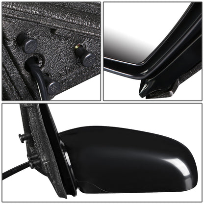 RETROVISOR MIRROR - OEM - 97-05 CHEVY MALIBU / 97-99 OLDSMOBILE CUTLASS - POWERED - PAINTABLE - BLACK - RIGHT