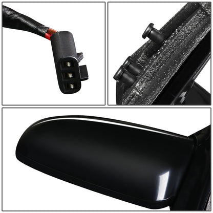 RETROVISOR MIRROR - OEM - 97-05 CHEVY MALIBU / 97-99 OLDSMOBILE CUTLASS - POWERED - PAINTABLE - BLACK - RIGHT