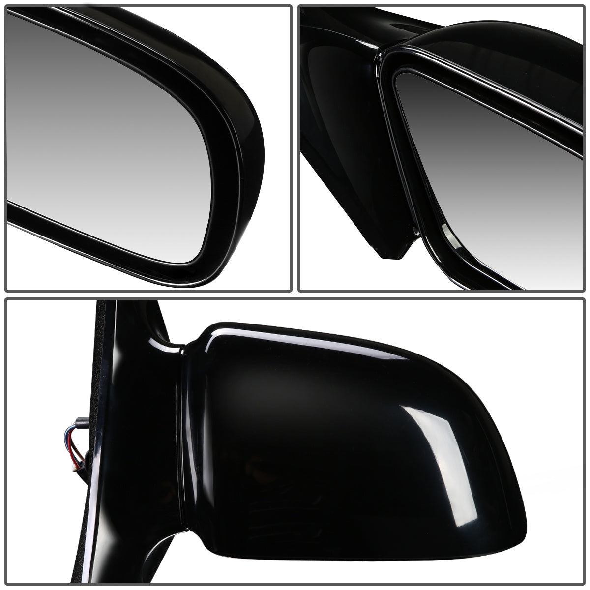 RETROVISOR MIRROR - OEM - 92-98 BUICK SKYLARK / 92-98 PONTIAC GRAND AM - POWERED - PAINTABLE - BLACK - RIGHT