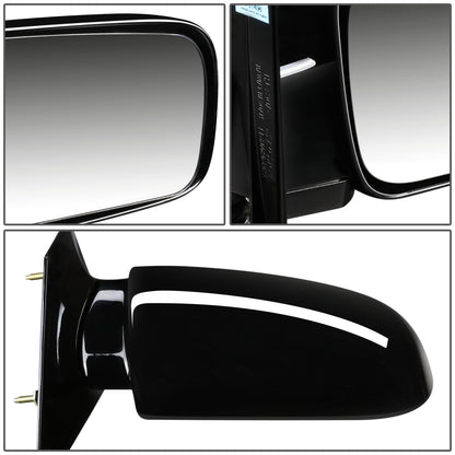 RETROVISOR MIRROR - OEM - 88-05 CHEVY ASTRO / 88-05 GMC SAFARI - MANUAL - PAINTABLE - BLACK - RIGHT