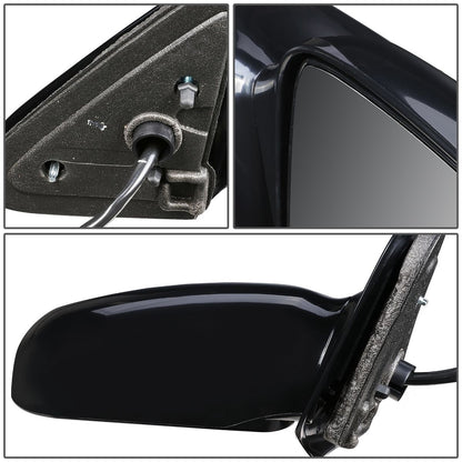 RETROVISOR MIRROR - OEM - 95-05 CHEVY CAVALIER SEDAN / 95-05 PONTIAC SUNFIRE SEDAN - POWERED - PAINTABLE - BLACK - RIGHT