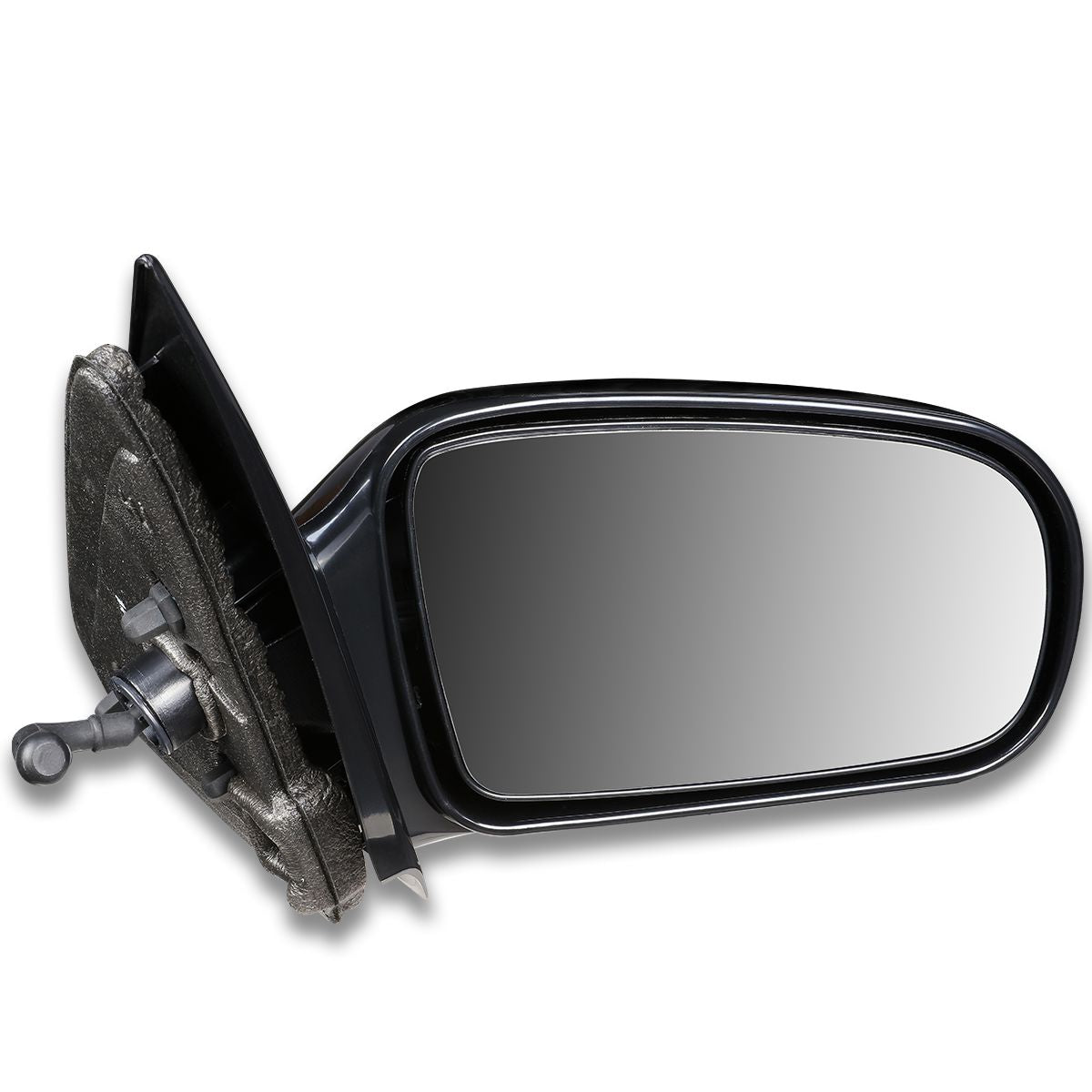 RETROVISOR MIRROR - OEM - 95-05 CHEVY CAVALIER SEDAN / 95-05 PONTIAC SUNFIRE SEDAN - MANUAL - PAINTABLE - BLACK - RIGHT
