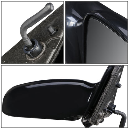 RETROVISOR MIRROR - OEM - 95-05 CHEVY CAVALIER SEDAN / 95-05 PONTIAC SUNFIRE SEDAN - MANUAL - PAINTABLE - BLACK - RIGHT