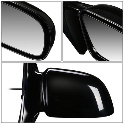 RETROVISOR MIRROR - OEM - 92-98 BUICK SKYLARK / 92-98 OLDSMOBILE ACHIEVA / 92-98 PONTIAC GRAND AM - MANUAL - PAINTABLE - BLACK - RIGHT
