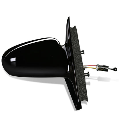 RETROVISOR MIRROR - OEM - 96-02 SATURN SL SEDAN / 96-01 SATURN SW WAGON - MANUAL - PAINTABLE - BLACK - RIGHT