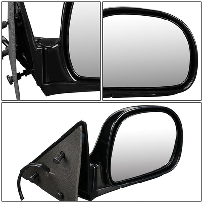 RETROVISOR MIRROR - OEM - 98-99 CHEVY BLAZER / 98 CHEVY S10 PICKUP / 98 GMC SONOMA / 98-99 OLDSMOBILE BRAVADA - POWERED - PAINTABLE - BLACK - RIGHT