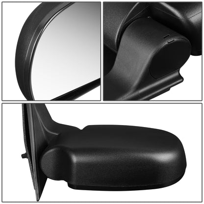 RETROVISOR MIRROR - OEM - 99-05 CHEVY BLAZER / 98-04 CHEVY S10 PICKUP / 98-04 GMC SONOMA / 99-01 OLDSMOBILE BRAVADA - MANUAL - TEXTURED - BLACK - RIGHT