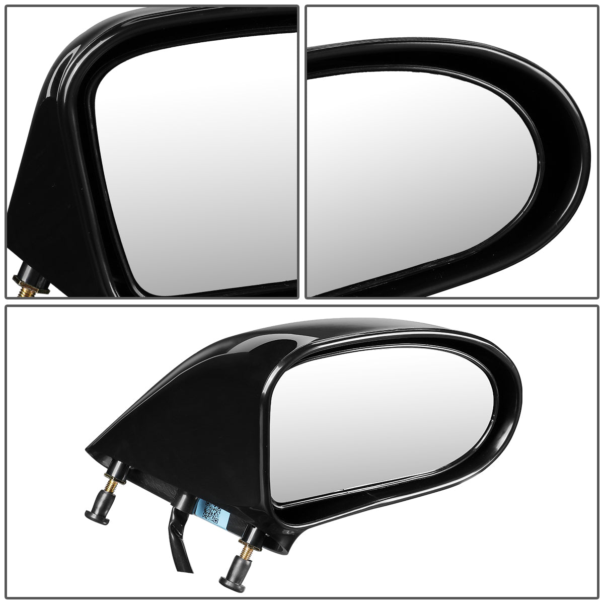 RETROVISOR MIRROR - OEM - 92-99 BUICK LESABRE / 92-99 OLDSMOBILE 88 - MANUAL - PAINTABLE - BLACK - RIGHT