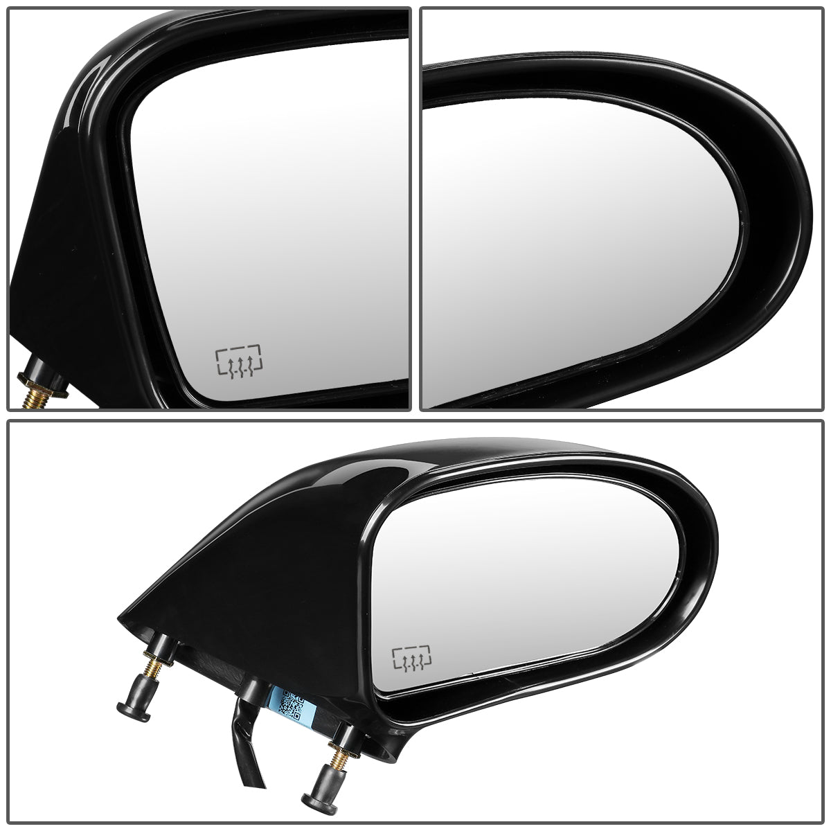 RETROVISOR MIRROR - OEM - 92-99 BUICK LESABRE / 92-99 OLDSMOBILE 88 / 92-96 OLDSMOBILE 98 - POWERED - HEATED - PAINTABLE - BLACK - RIGHT