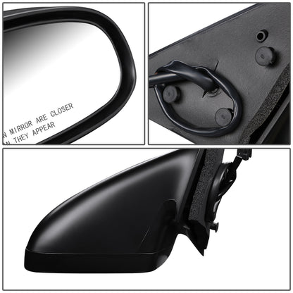 RETROVISOR MIRROR - OEM - 95-99 CHEVY MONTE CARLO - POWERED - BLACK MATERIAL - RIGHT