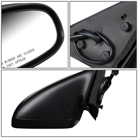 RETROVISOR MIRROR - OEM - 95-99 CHEVY MONTE CARLO - POWERED - BLACK MATERIAL - RIGHT