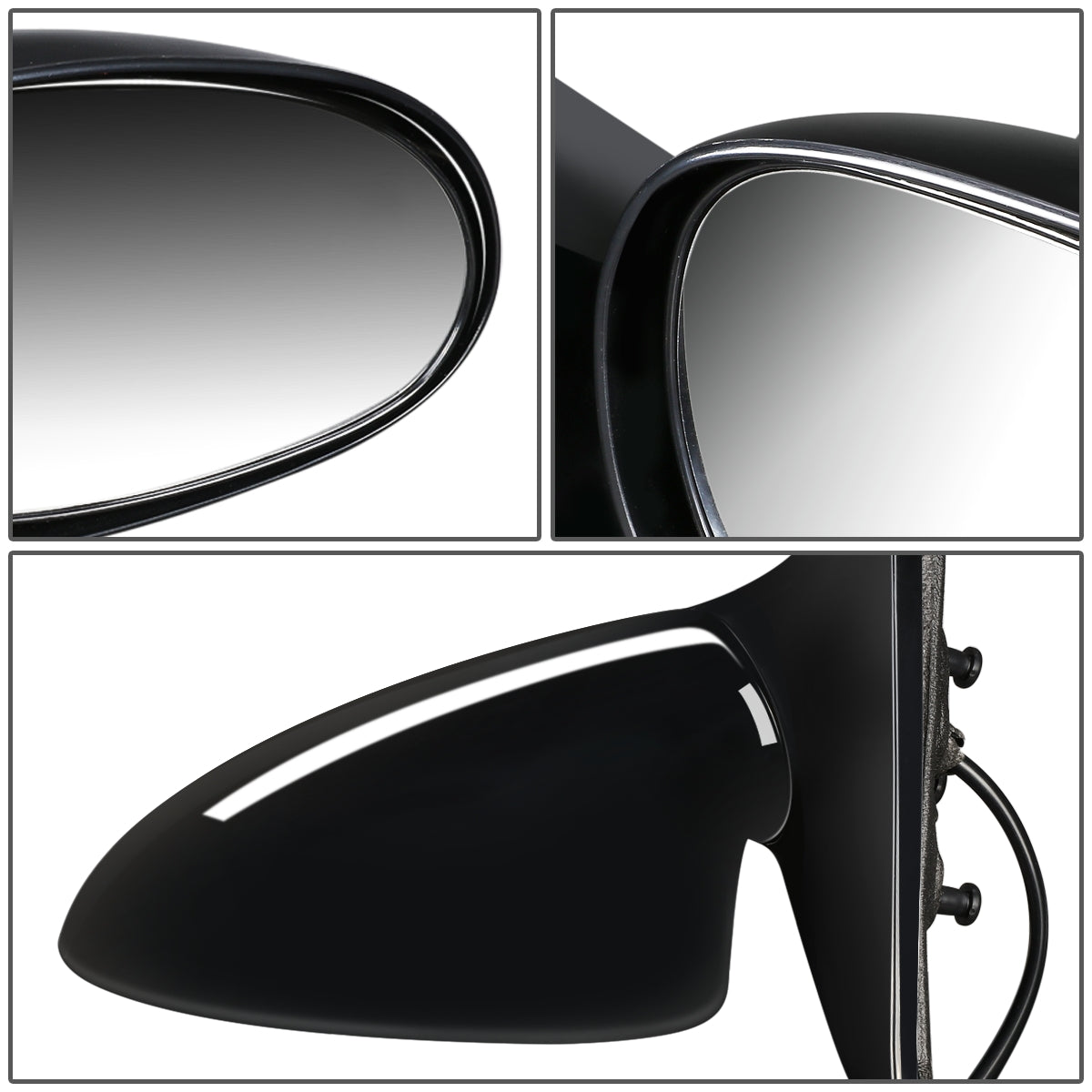 RETROVISOR MIRROR - OEM - 97-05 BUICK CENTURY / 97-04 BUICK REGAL - POWERED - PAINTABLE - BLACK - RIGHT