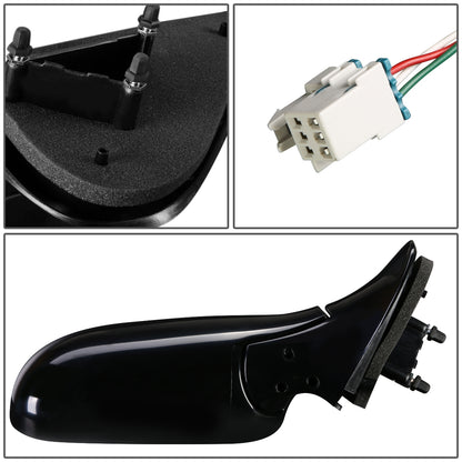 RETROVISOR MIRROR - OEM - 05-07 BUICK TERRAZA / 97-04 CHEVY VENTURE / 97-04 OLDSMOBILE SILHOUETTE / 97-98 PONTIAC TRANS SPORT / 05-07 SATURN RELAY - POWERED - PAINTABLE - BLACK - RIGHT