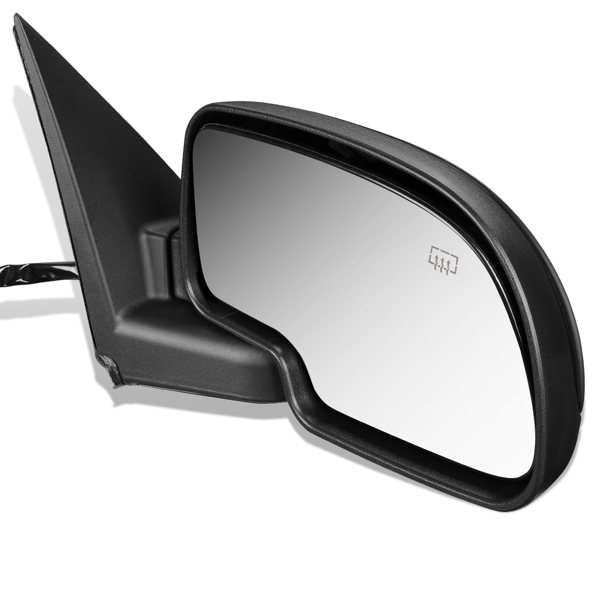 RETROVISOR MIRROR - OEM - 99-02 CHEVY SILVERADO 1500, 2500, 3500 / 99-02 GMC SIERRA 1500, 2500, 3500 - POWERED - HEATED - PAINTABLE - BLACK - RIGHT