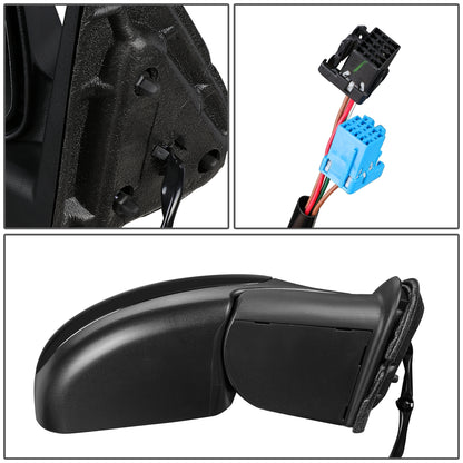 RETROVISOR MIRROR - OEM - 99-02 CHEVY SILVERADO 1500, 2500, 3500 / 99-02 GMC SIERRA 1500, 2500, 3500 - POWERED - HEATED - PAINTABLE - BLACK - RIGHT