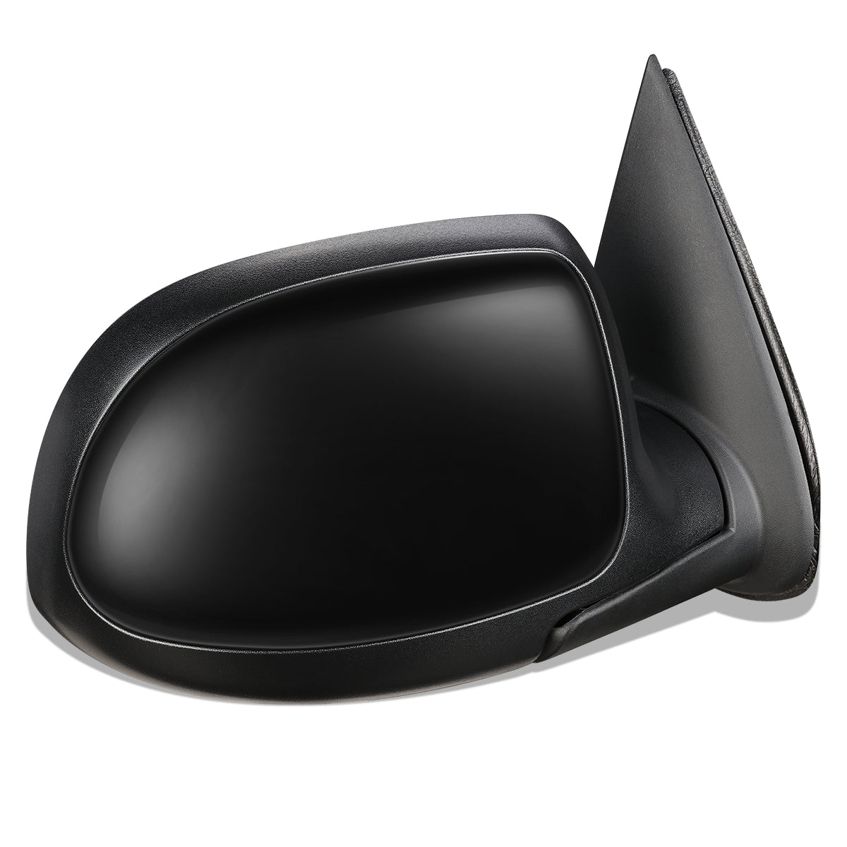 RETROVISOR MIRROR - OEM - 99-02 CHEVY SILVERADO 1500, 2500, 3500 / 99-02 GMC SIERRA 1500, 2500, 3500 - POWERED - GLOSSY - BLACK - RIGHT