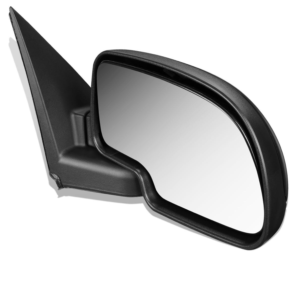 RETROVISOR MIRROR - OEM - 99-02 CHEVY SILVERADO 1500, 2500, 3500 / 99-02 GMC SIERRA 1500, 2500, 3500 - POWERED - GLOSSY - BLACK - RIGHT