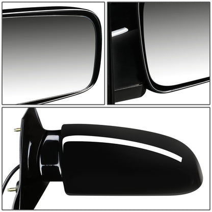 RETROVISOR MIRROR - OEM - 00-05 CHEVY ASTRO / 00-05 GMC SAFARI - POWERED - PAINTABLE - BLACK - RIGHT