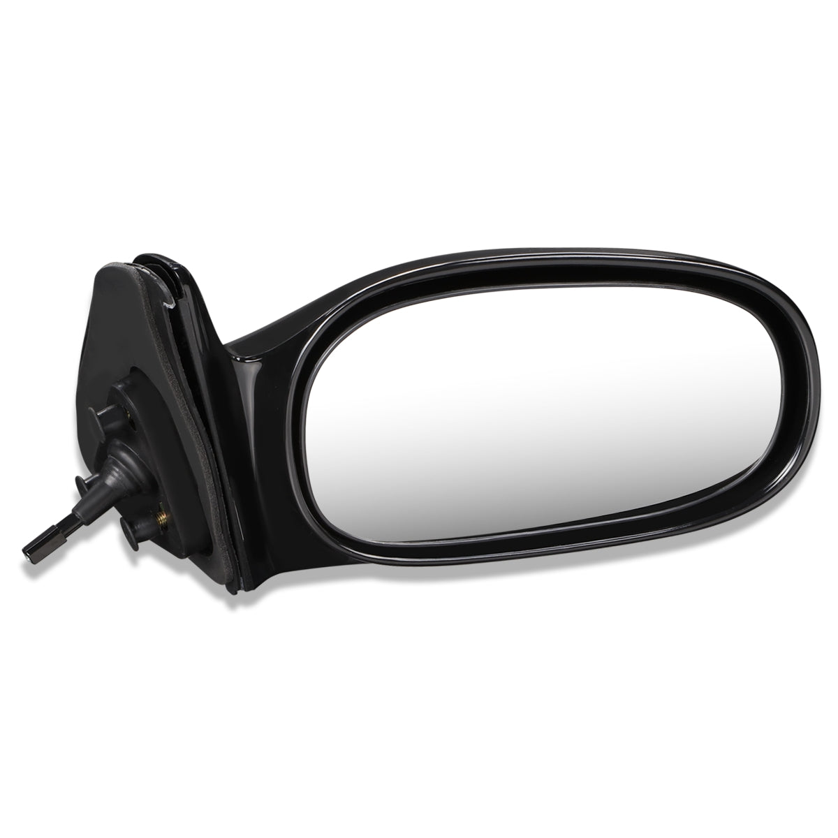 RETROVISOR MIRROR - OEM - 98-02 GEO PRIZM - MANUAL - W/ LEVER - BLACK MATERIAL - RIGHT