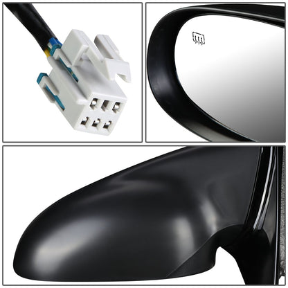 RETROVISOR MIRROR - OEM - 01-05 SATURN L SEDAN / 04 SATURN L300 / 00 SATURN LS SEDAN / 00-03 SATURN LW WAGON - POWERED - HEATED - PAINTABLE - BLACK - RIGHT