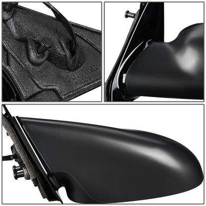 RETROVISOR MIRROR - OEM - 01-05 SATURN L SEDAN / 04 SATURN L300 / 00 SATURN LS SEDAN / 00-03 SATURN LW WAGON - POWERED - HEATED - PAINTABLE - BLACK - RIGHT
