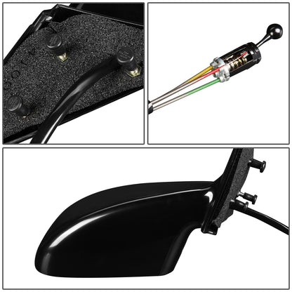 RETROVISOR MIRROR - OEM - 99-01 PONTIAC GRAND AM - MANUAL - PAINTABLE - BLACK - RIGHT