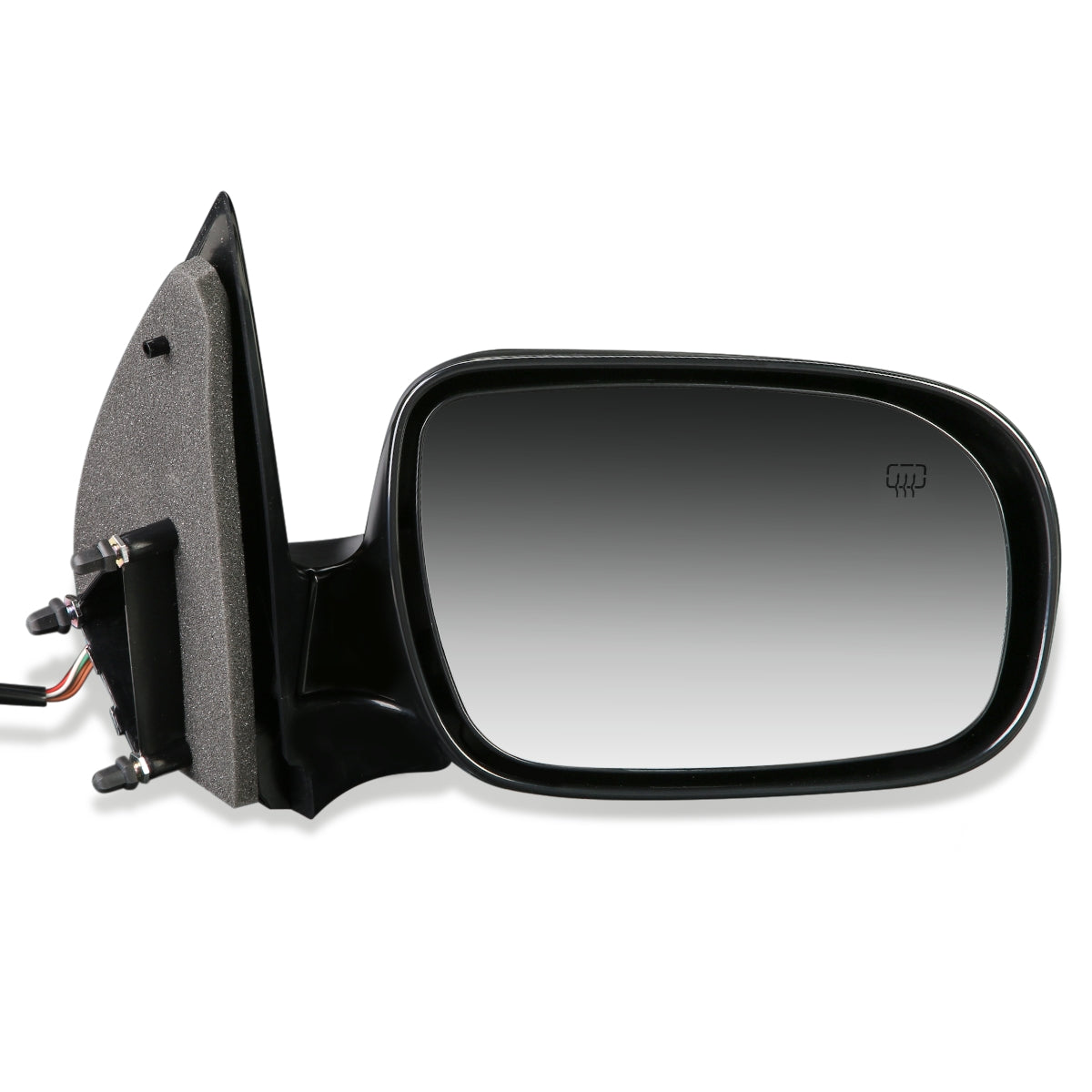 RETROVISOR MIRROR - OEM - 05-07 BUICK TERRAZA / 05-09 CHEVY UPLANDER / 97-05 CHEVY VENTURE / 97-04 OLDSMOBILE SILHOUETTE / 99-09 PONTIAC MONTANA / 97-98 PONTIAC TRANS SPORT / 05-07 SATURN RELAY - POWERED - HEATED - PAINTABLE - BLACK - RIGHT