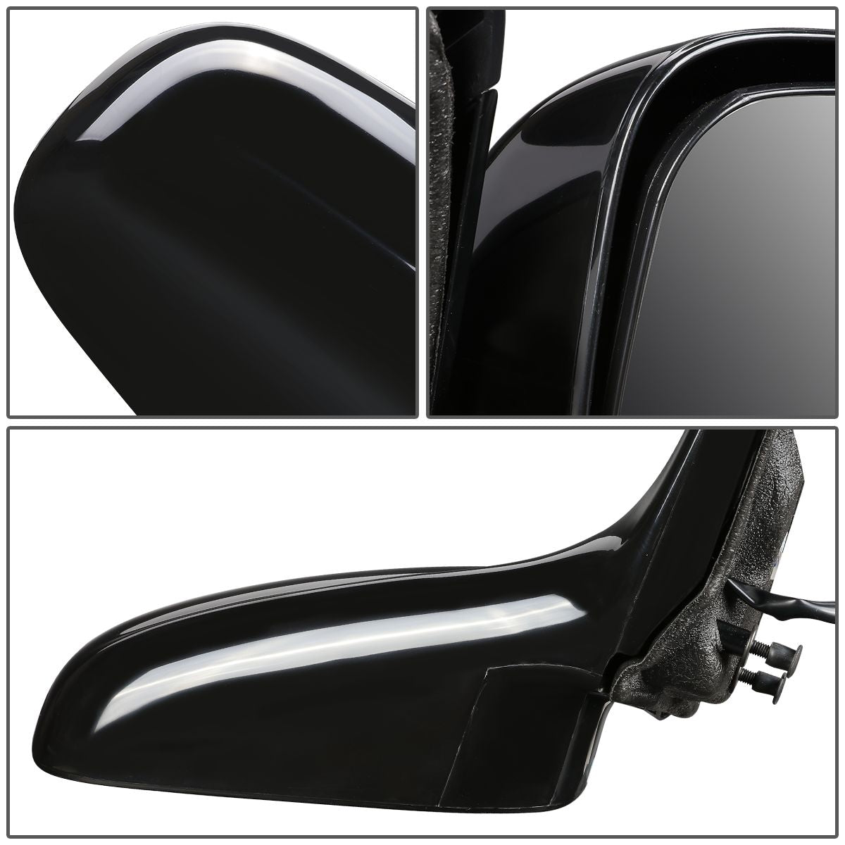 RETROVISOR MIRROR - OEM - 00-05 CHEVY IMPALA - POWERED - HEATED - PAINTABLE - BLACK - RIGHT