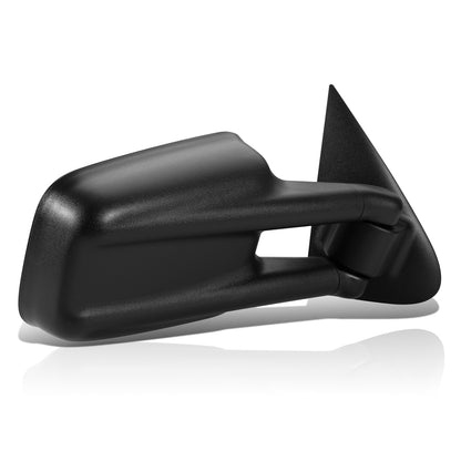 RETROVISOR MIRROR - OEM - 99-02 CHEVY SILVERADO - MANUAL - FOLDING - W/ BLIND SPOT GLASS - W/ TOWING PACKAGE - TEXTURED - BLACK - RIGHT