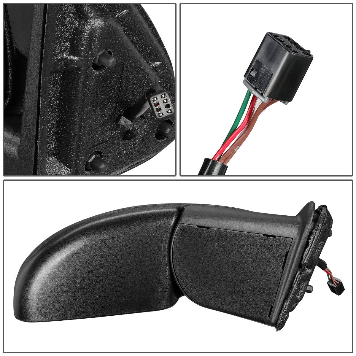 RETROVISOR MIRROR - OEM - 03-06 CHEVY AVALANCHA 1500 , 2500 / 04-06 CHEVY SILVERADO 3500 & 07 3500 CLASSIC - POWERED - HEATED - TEXTURED - BLACK - RIGHT