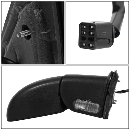 RETROVISOR MIRROR - OEM - 2002 CHEVY AVALANCHE 1500 2500 / 00-02 CHEVY SUBURBAN 1500 2500 / 00-06 CHEVY TAHOE / 00-02 GMC YUKON XL 1500 / 01-02 GMC SIERRA 1500 - POWERED - HEATED - PAINTABLE - BLACK - RIGHT