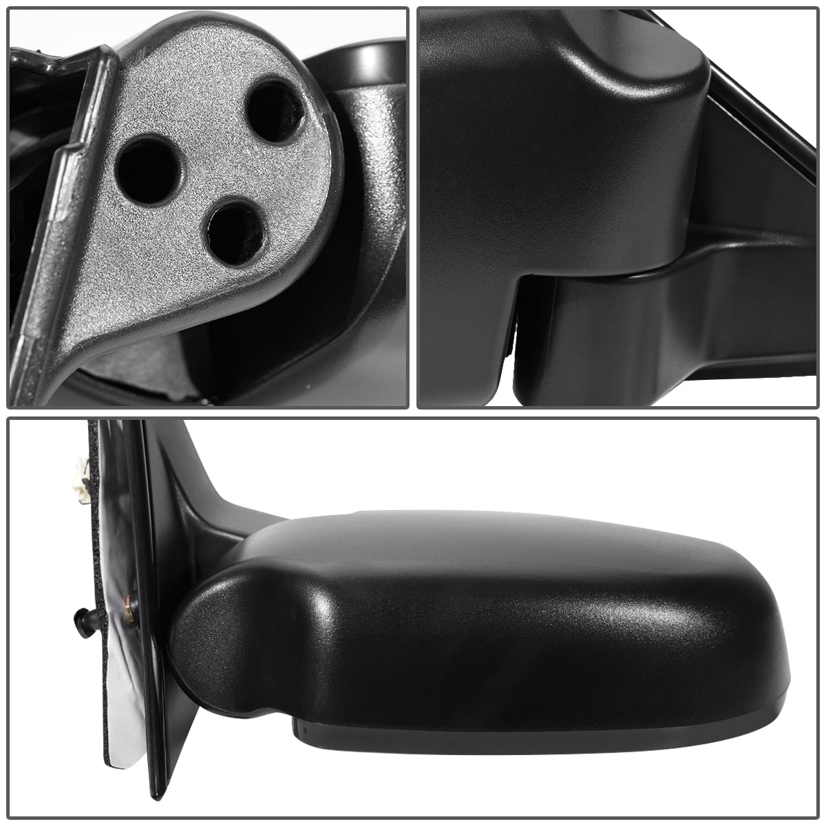 RETROVISOR MIRROR - OEM - 94-97 CHEVY C10, SONOMA - POWERED - FOLDING - TEXTURED - BLACK - RIGHT