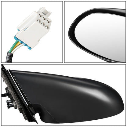 RETROVISOR MIRROR - OEM - 03-05 SATURN L SEDAN / 04 SATURN L300 / 00-03 SATURN LW WAGON - POWERED - PAINTABLE - BLACK - RIGHT