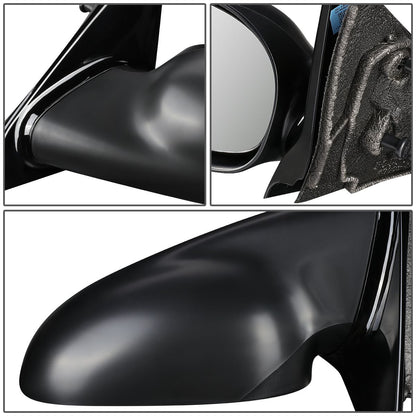 RETROVISOR MIRROR - OEM - 03-05 SATURN L SEDAN / 04 SATURN L300 / 00-03 SATURN LW WAGON - POWERED - PAINTABLE - BLACK - RIGHT