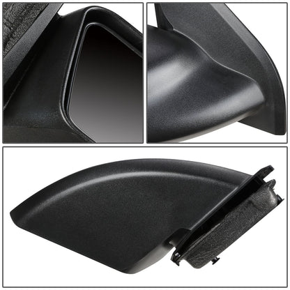 RETROVISOR MIRROR - OEM - 03-07 SATURN ION SEDAN - MANUAL - PAINTABLE - BLACK - RIGHT