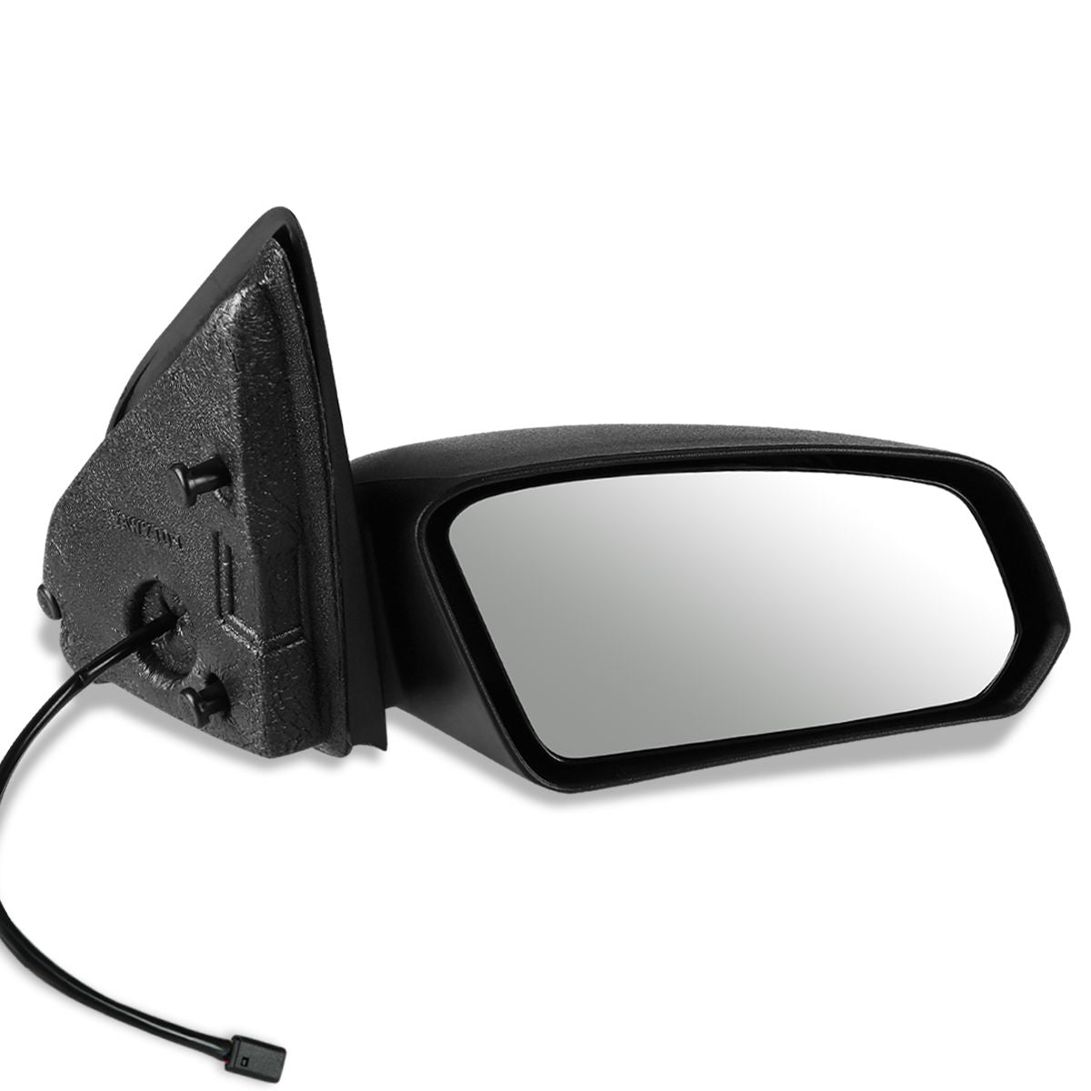 RETROVISOR MIRROR - OEM - 03-07 SATURN ION SEDAN - POWERED - TEXTURED - BLACK - RIGHT