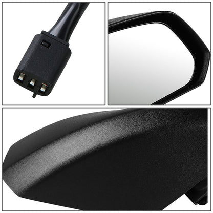 RETROVISOR MIRROR - OEM - 03-07 SATURN ION SEDAN - POWERED - TEXTURED - BLACK - RIGHT