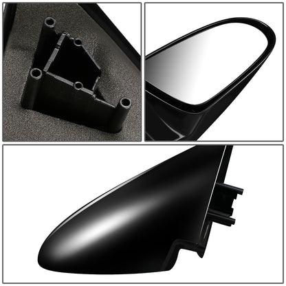 RETROVISOR MIRROR - OEM - 95-97 GEO METRO - MANUAL - W/O LEVER - BLACK MATERIAL - RIGHT